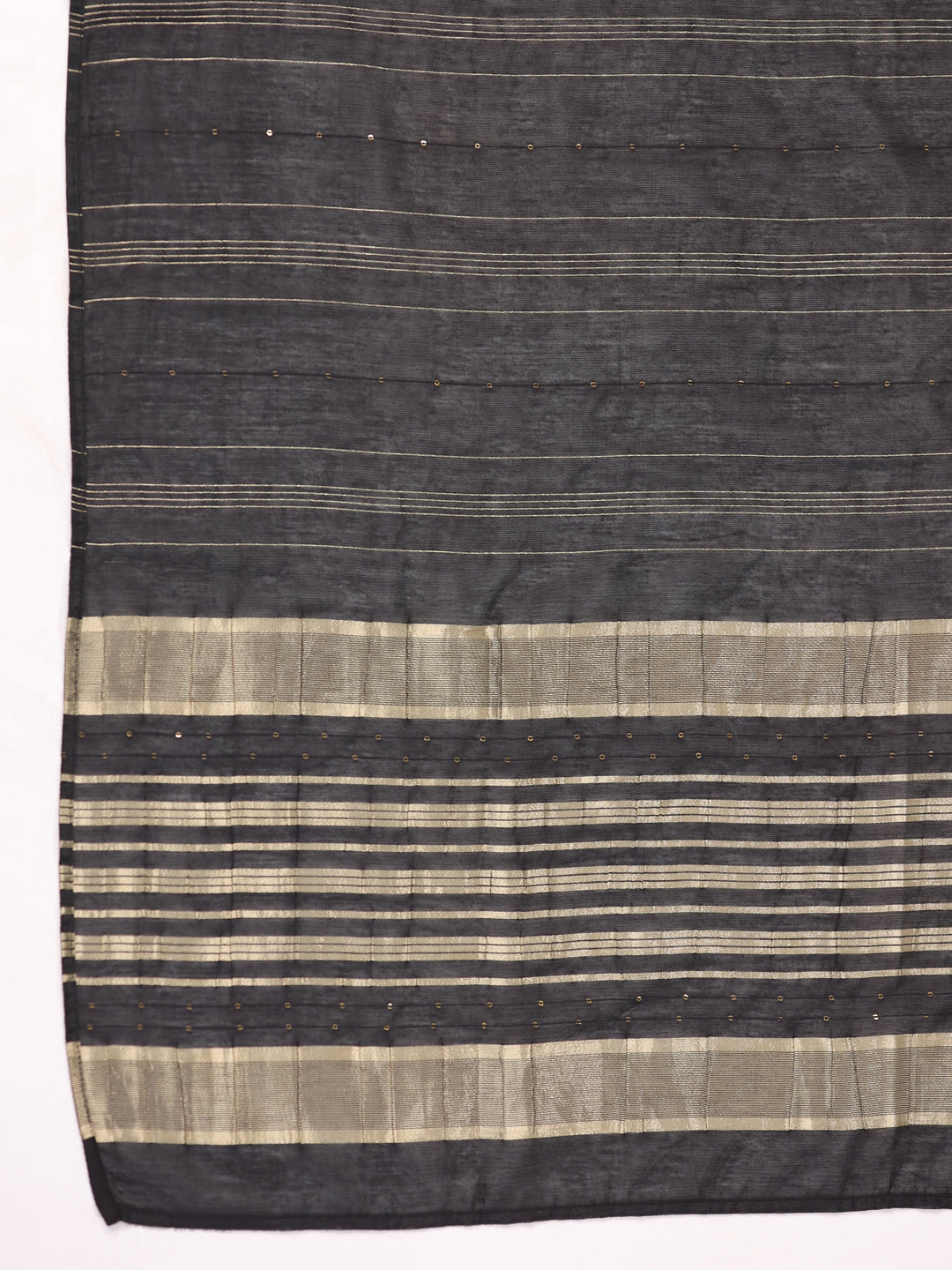 Black Cotton Blend Solid Straight Kurta Set