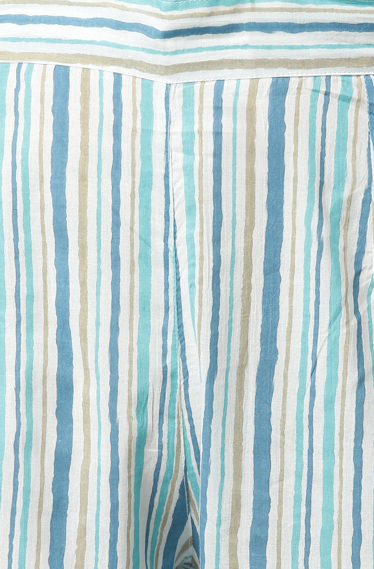 Blue Cotton Floral Print Kurta with Pant and Dupatta