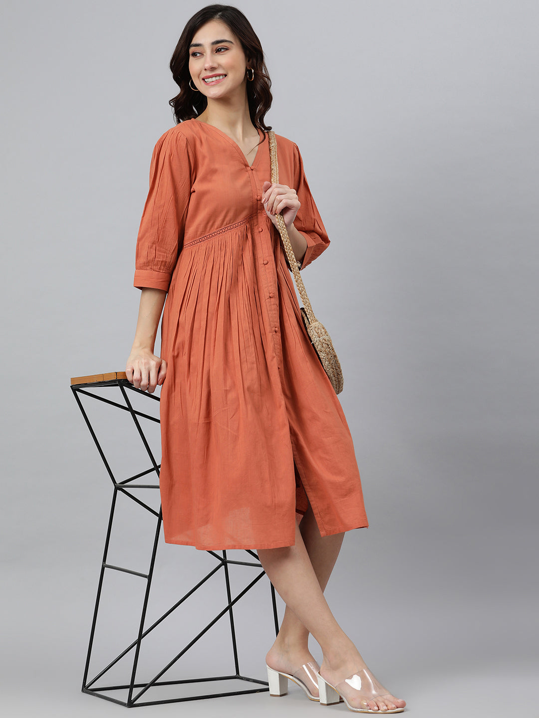 coral orange color dress VIPGIRL Elegant Coral Orange Strapless Long Party Dress For Women In Solid Color, Wedding Guest Dress